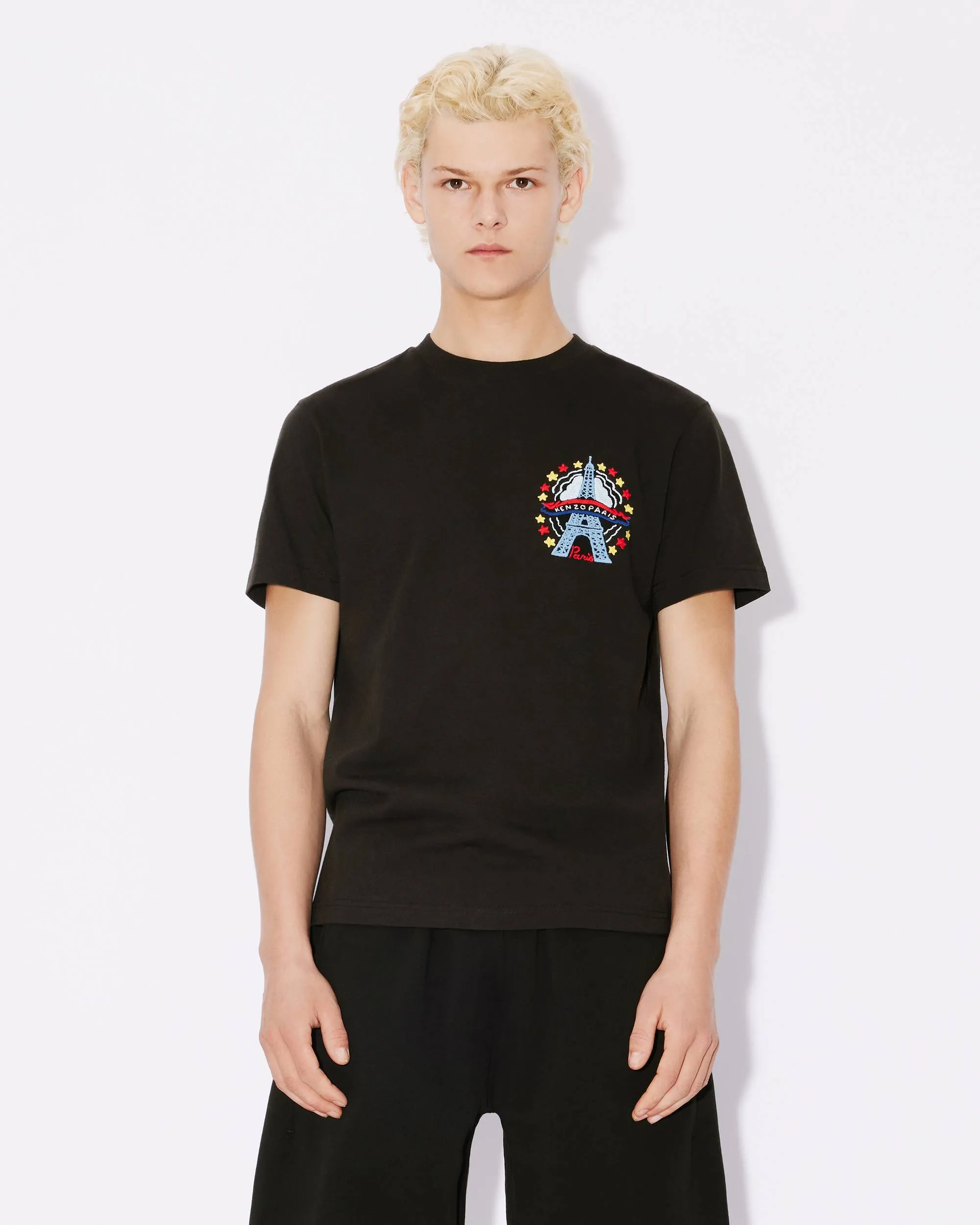 KENZO 24 New Year Limited Tokyo Tower LOGOT Shirt Color: Tibetan Blue White Black Size: M L XL XXL Three Standards Style Number: K 89